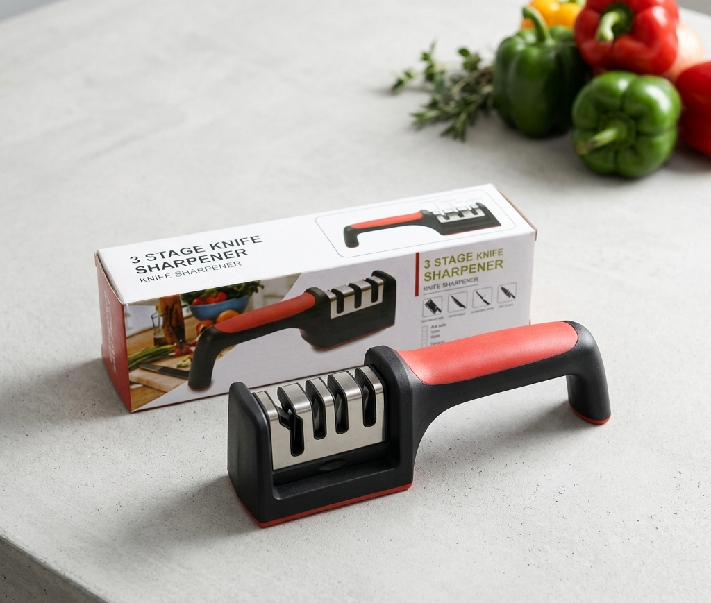 3-Stage Kitchen Knife Sharpener.