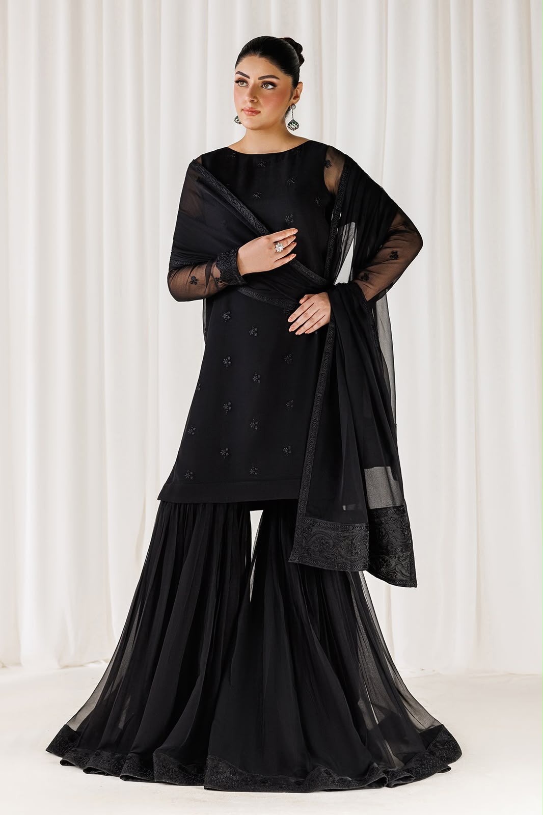 Pure Black Chiffon Collection