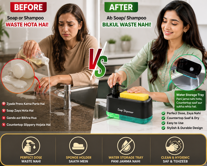 2-in-1 Kitchen Soap Dispenser & Sponge Holder