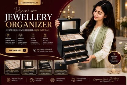 Jewelry Organizer Box – Elegant Storage & Display Case