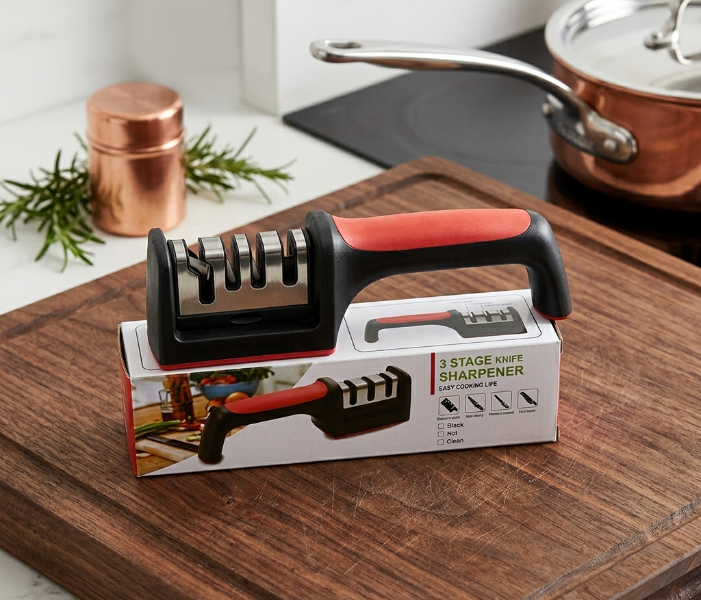 3-Stage Kitchen Knife Sharpener.