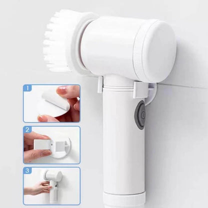 Nexa Scrub Pro – 5-in-1 Rechargeable Multi-Surface Cleaning Brush
