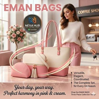 The Aurora Collection: Premium Leather-Finish Handbag Set