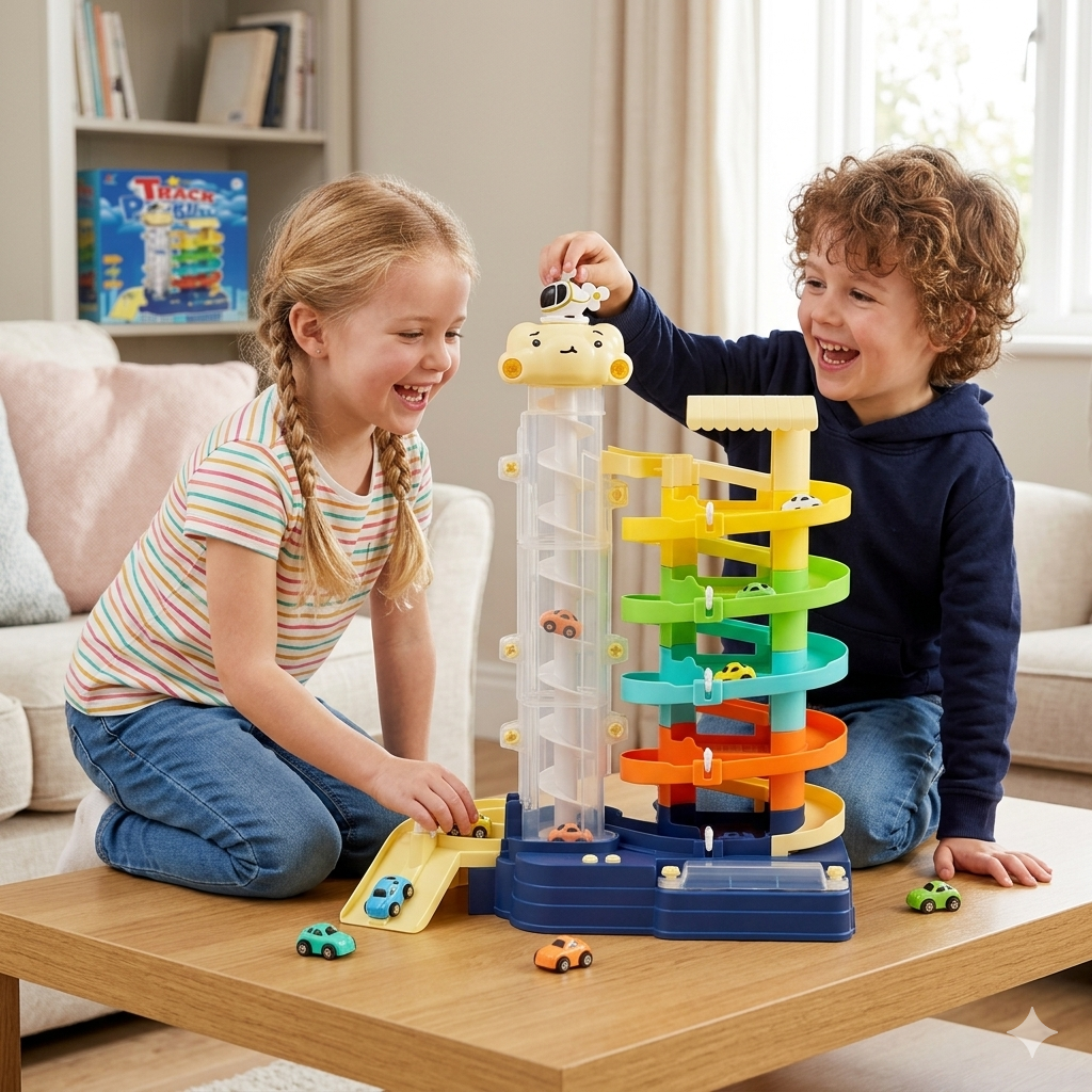 Nexa Kids Track King: Multi-Level Racing Tower