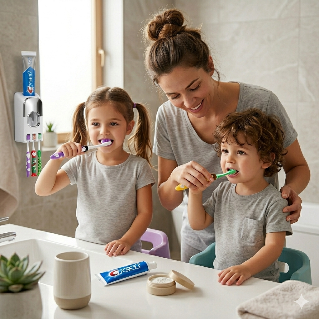 NexaFlow Smart Toothpaste Dispenser & Organizer