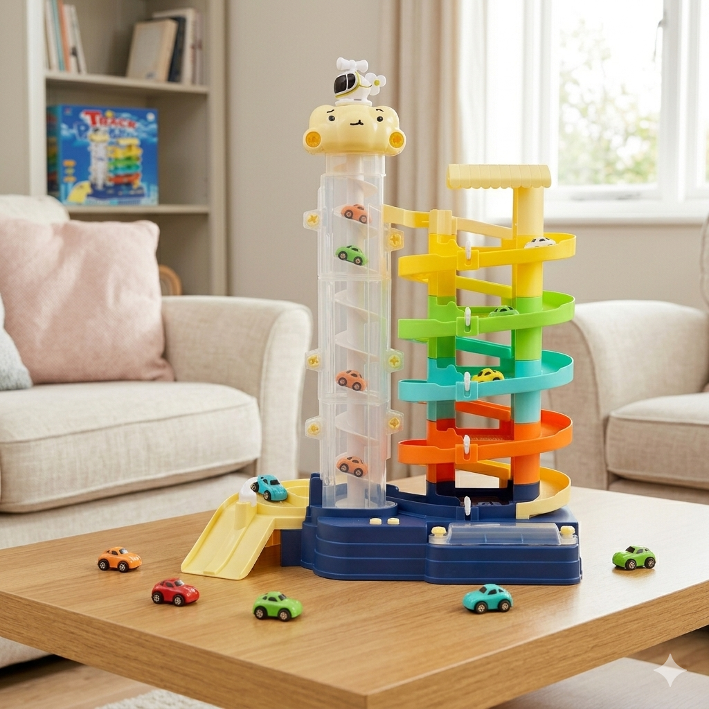 Nexa Kids Track King: Multi-Level Racing Tower