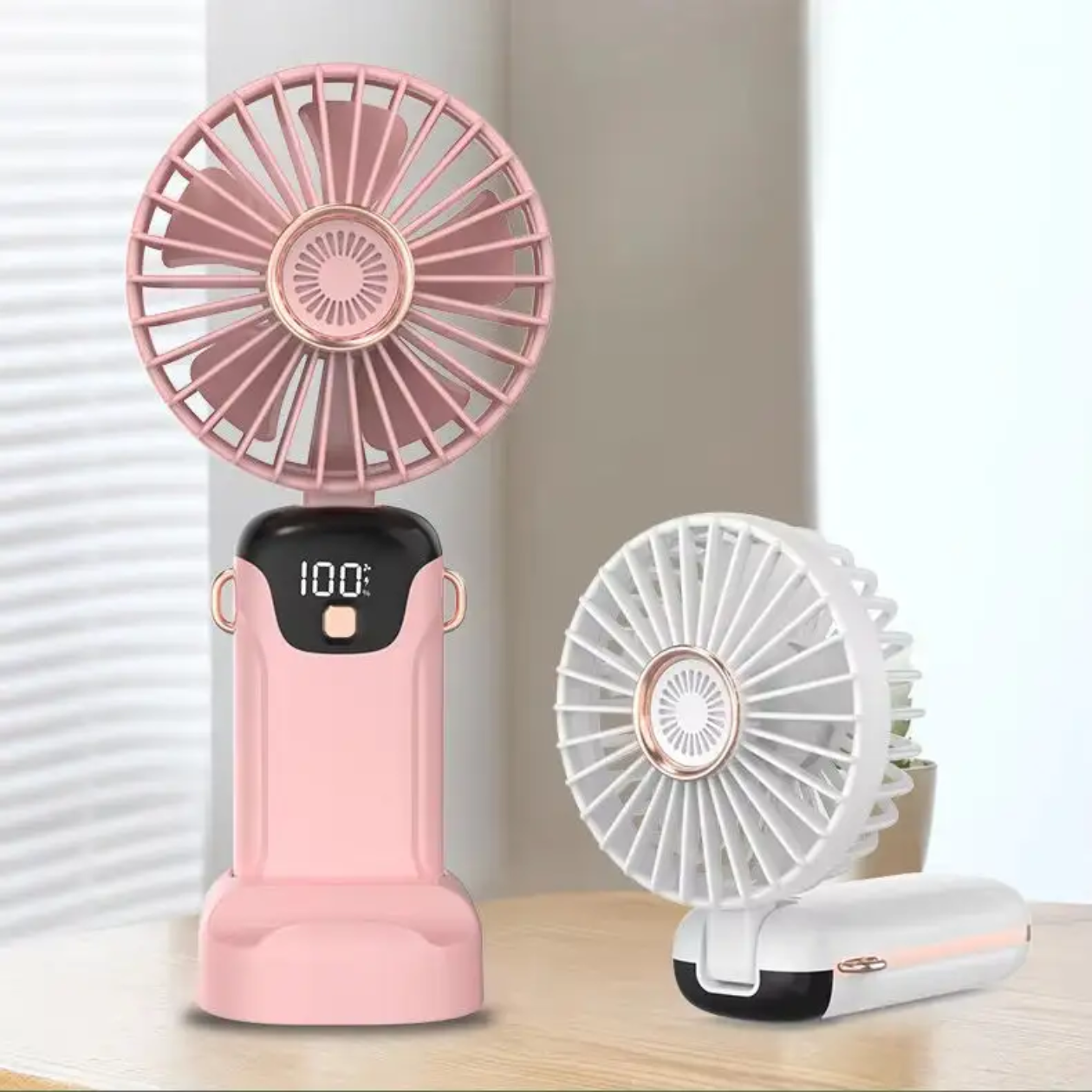 Portable Digital LED Handheld Fan – Cooling On-the-Go