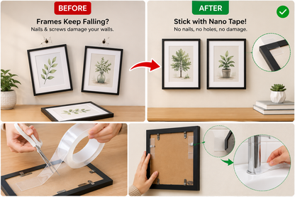 Nano Tape – Strong Double-Sided Reusable Adhesive Tape