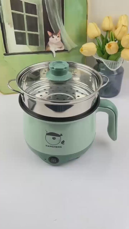 Surhan Multi-Purpose Electric Cooking Pot with Glass Lid & Adjustable Temperature
